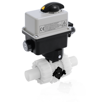VKDBF/CE 24 V AC/DC - ZAWÓR KULOWY 2-DROŻNY DUAL BLOCK® Z SIŁOWNIKIEM ELEKTRYCZNYM