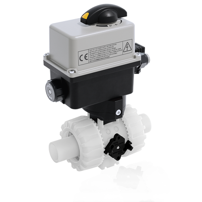 VKDDF/CE 90-240 V AC - ZAWÓR KULOWY 2-DROŻNY DUAL BLOCK® Z SIŁOWNIKIEM ELEKTRYCZNYM