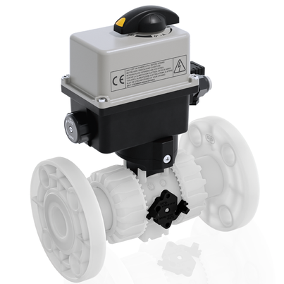 VKROAF/CE 90-240 V AC 4-20 mA - ZAWÓR KULOWY REGULACYJNY DUAL BLOCK® Z SIŁOWNIKIEM ELEKTRYCZNYM