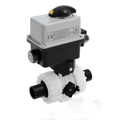 VKRBF/CE 90-240 V AC 4-20 mA - ZAWÓR KULOWY REGULACYJNY DUAL BLOCK® Z SIŁOWNIKIEM ELEKTRYCZNYM