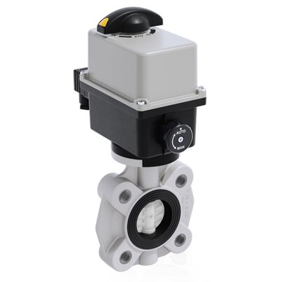 FKOF/CE 24V AC/DC LUG ISO-DIN DN 65-100 - PRZEPUSTNICA Z SIŁOWNIKIEM ELEKTRYCZNYM