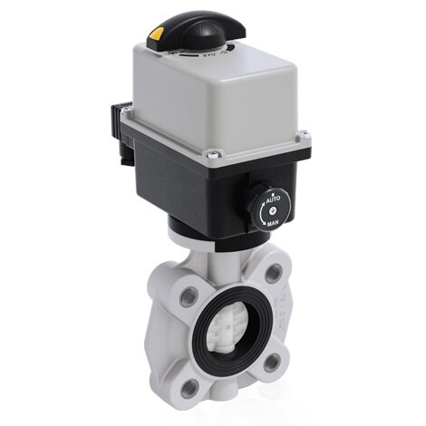 FKOF/CE 90-240V AC LUG ISO-DIN DN 65-100 - PRZEPUSTNICA Z SIŁOWNIKIEM ELEKTRYCZNYM