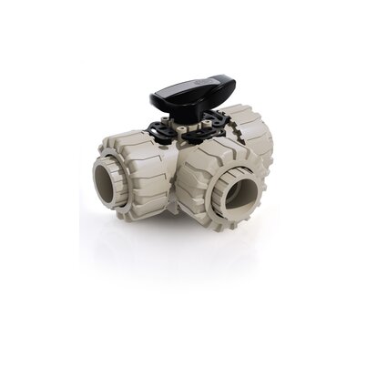 LKDIM - ZAWÓR KULOWY 3-DROŻNY DUAL BLOCK®