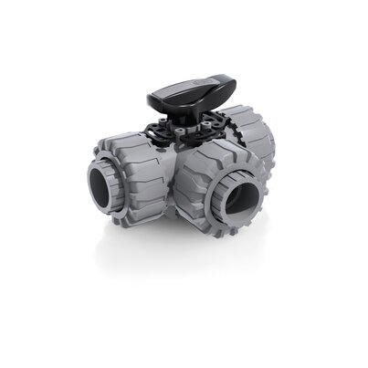 LKDIC - ZAWÓR KULOWY 3-DROŻNY DUAL BLOCK®