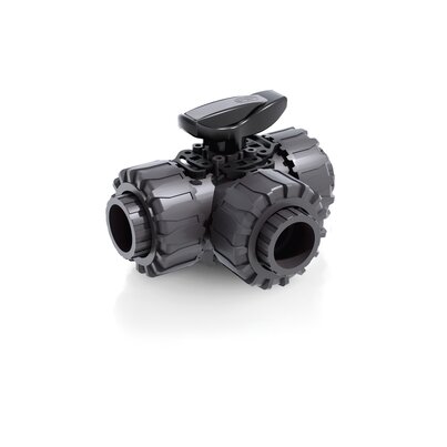 LKDIV - ZAWÓR KULOWY 3-DROŻNY DUAL BLOCK®