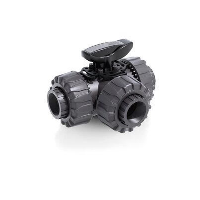 TKDFV - ZAWÓR KULOWY 3-DROŻNY DUAL BLOCK®