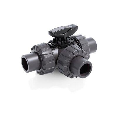 LKDJV - ZAWÓR KULOWY 3-DROŻNY DUAL BLOCK®