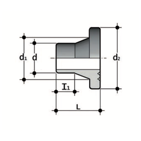 QBM PP-H special stub flange