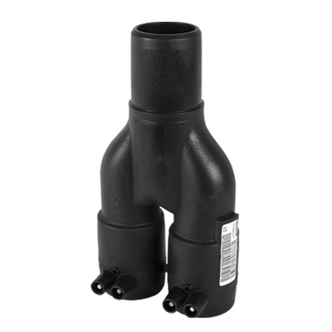 Rozgałęźniki Y z bosym odejściem  PE 100 SDR 11