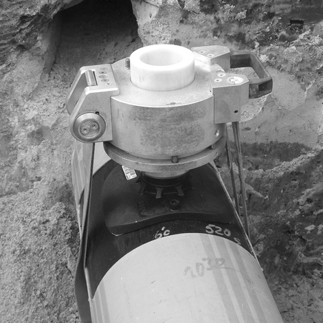 Siodła do zaworu do nawiercania pod ciśnieniem z przejściem PE-HD/ brąz, gwint wewnętrzny