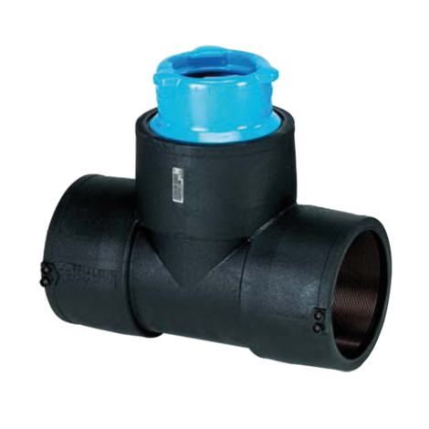 Trójniki z przejściem HD-PE/GGG do przyłączenia hydrantu ze złączem typu  BAIO®