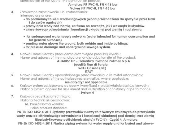 KDWU - Armatura PVC-U FIP