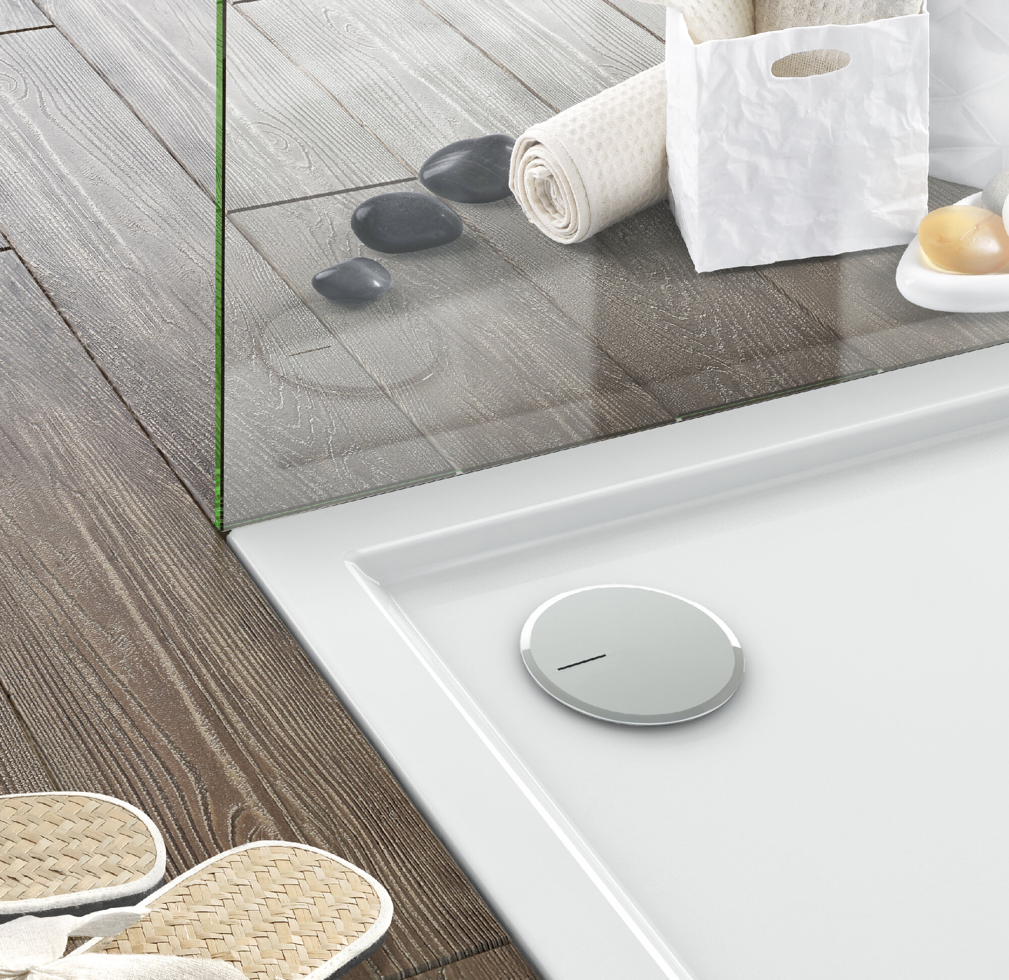 zamontowany syfon brodzikowy