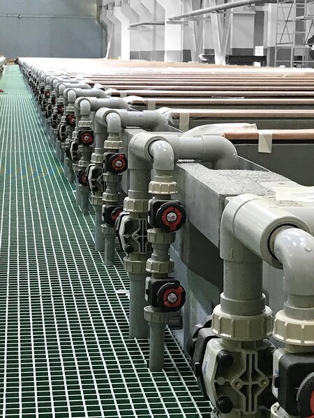 Produkty FIP z PVC-C Zainstalowane produkty FIP wykonane z PVC-C